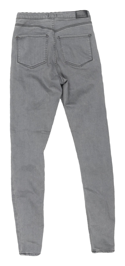River Island Women's Grey Skinny Jeans Size 8