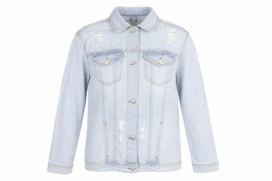 Womens UK Size 10 Stradivarius Blue Basic Jacket