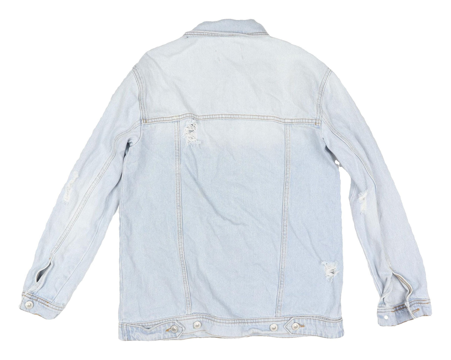 Womens UK Size 10 Stradivarius Blue Basic Jacket
