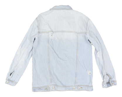 Womens UK Size 10 Stradivarius Blue Basic Jacket