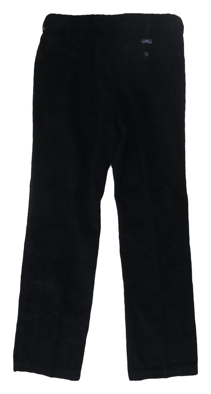 Mens UK Size 34L BHS  Dress Pants Black Trousers