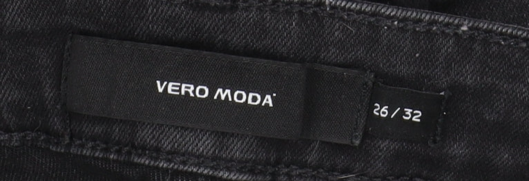 Womens UK Size 8 VERO MODA Slim Fit Skinny Black Jeans