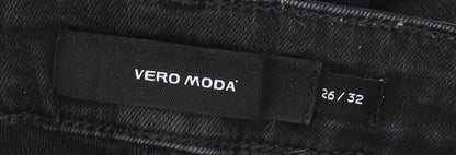Womens UK Size 8 VERO MODA Slim Fit Skinny Black Jeans
