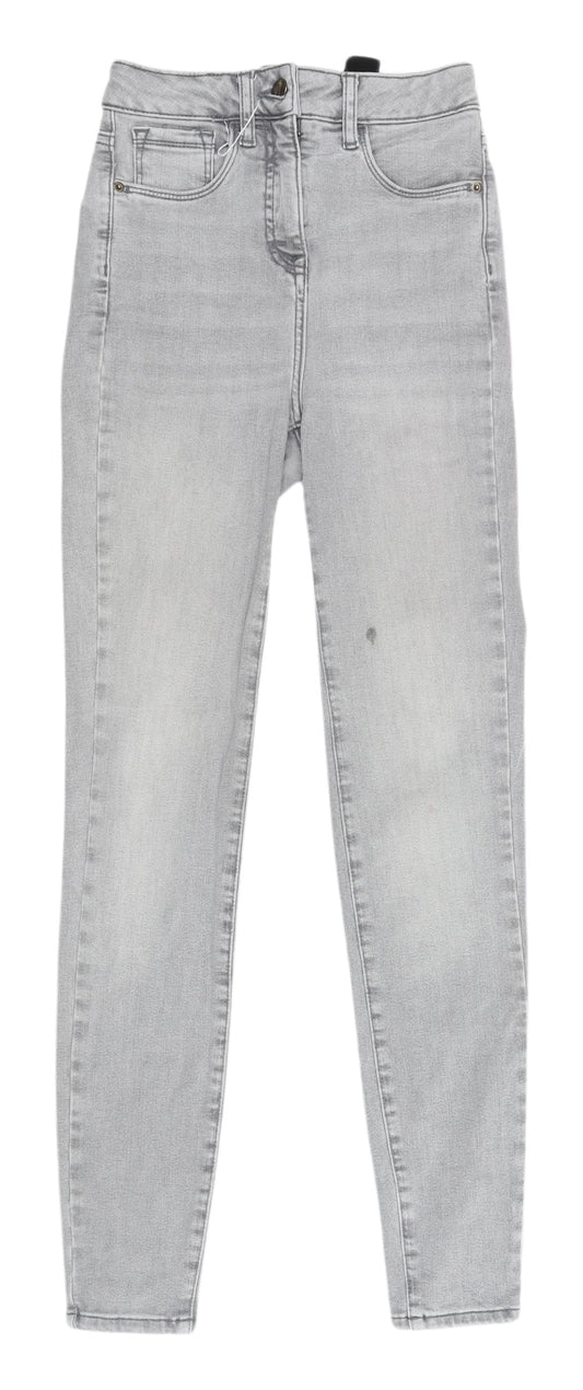 Next Women's Grey Skinny Jeans - Size 6R Slim Fit