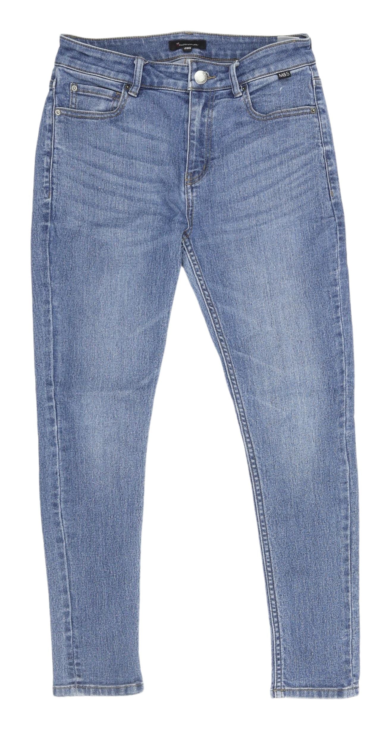 Womens UK Size S Marks and Spencer Slim Fit Skinny Blue Jeans
