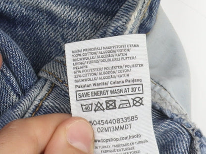 Topshop Women's Blue Straight Jeans Size 25