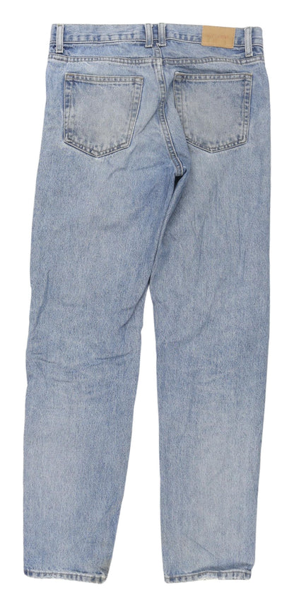 Weekday Men's Relaxed Tapered Blue Denim Jeans