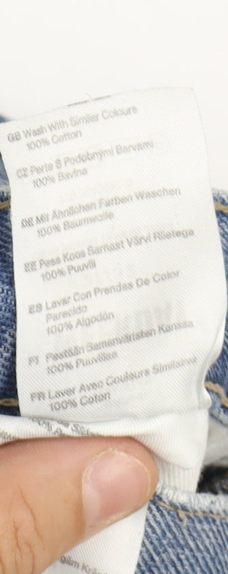 Weekday Men's Relaxed Tapered Blue Denim Jeans