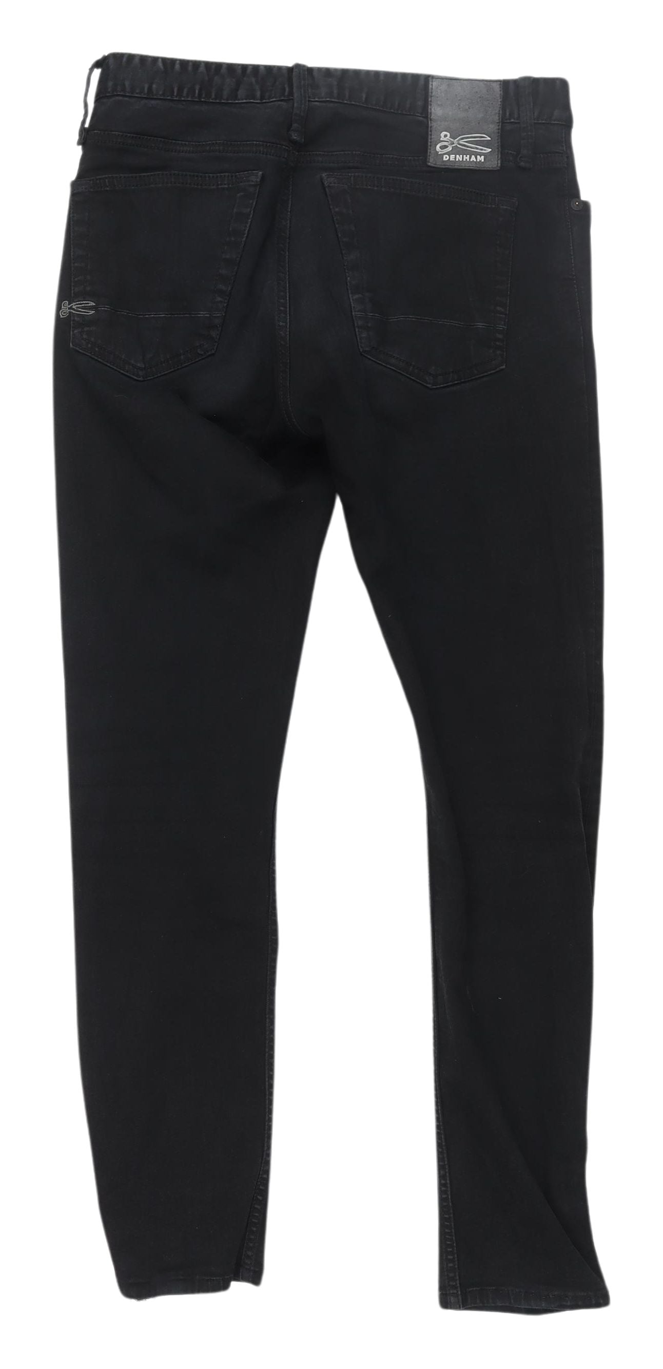 Denham Men's Black Slim Jeans, Size 29, Stretch Denim