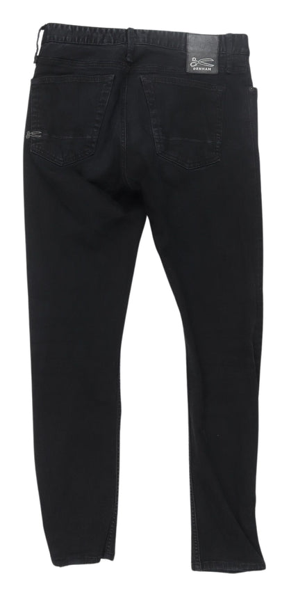 Denham Men's Black Slim Jeans, Size 29, Stretch Denim