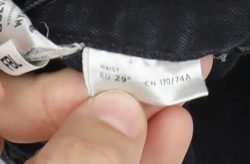 Denham Men's Black Slim Jeans, Size 29, Stretch Denim