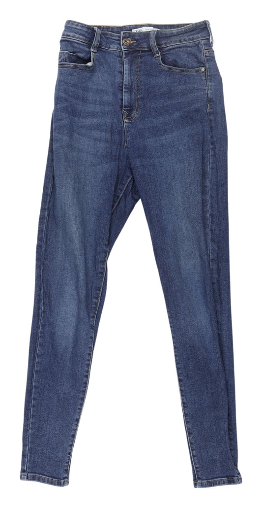 Zara Women's Blue Skinny Jeans, Size 8, Slim Fit