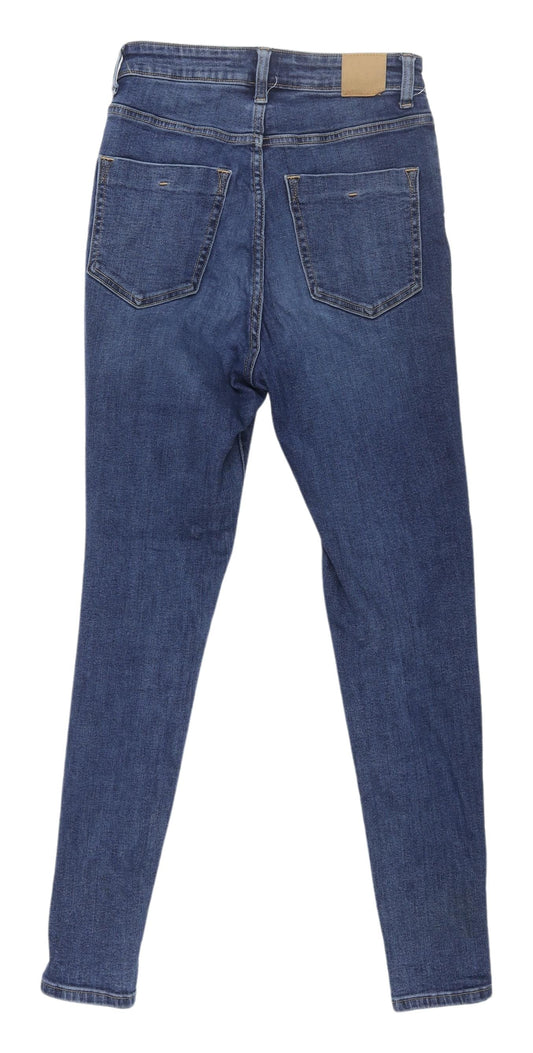 Zara Women's Blue Skinny Jeans, Size 8, Slim Fit
