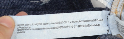 Zara Women's Blue Skinny Jeans, Size 8, Slim Fit