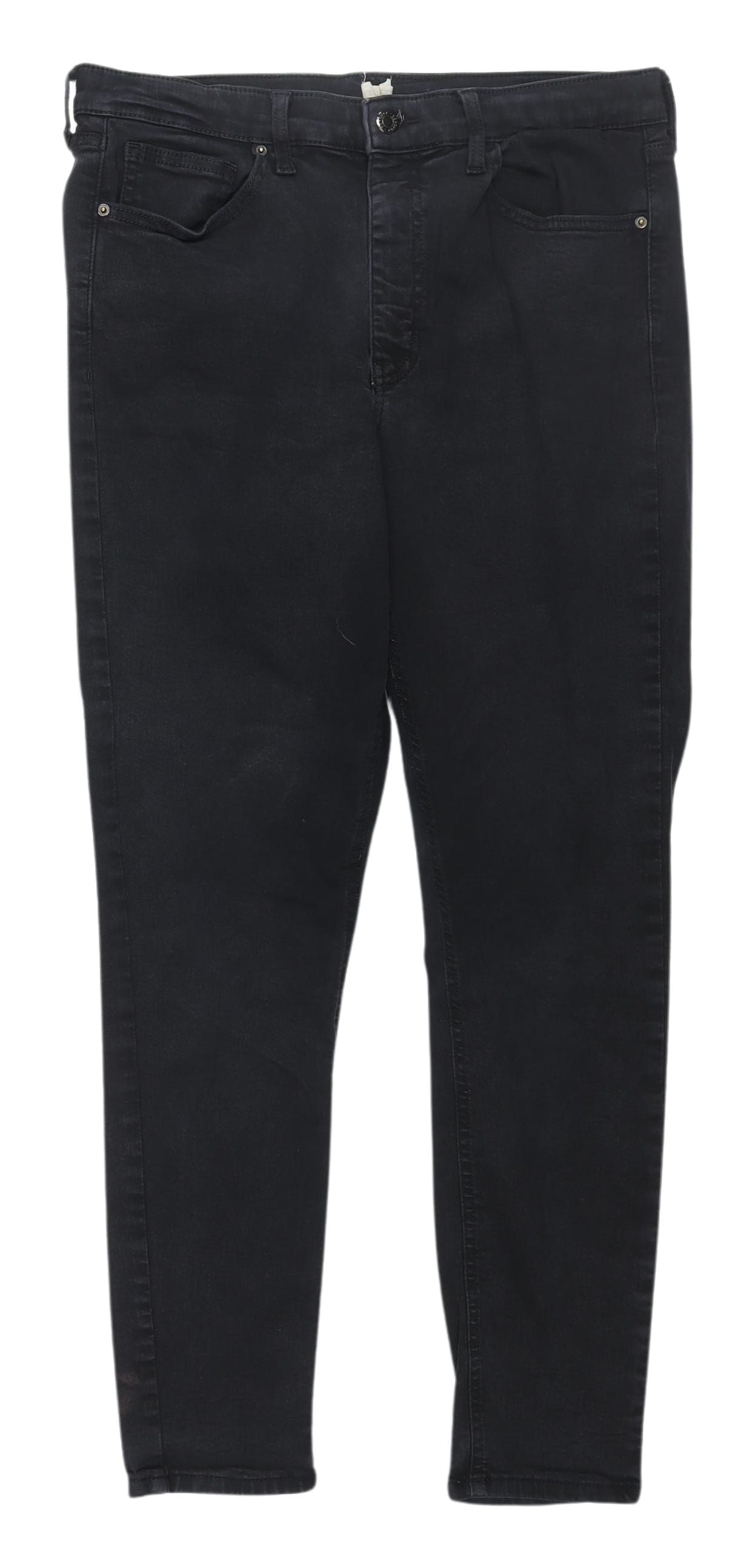 Topshop Women's Black Skinny Jeans, Size L