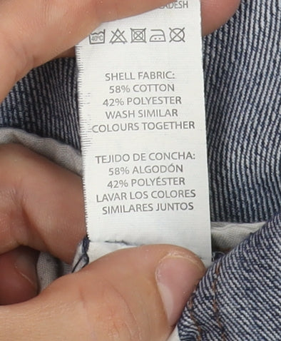 Denim Co. Men's Blue Slim Fit Straight Jeans