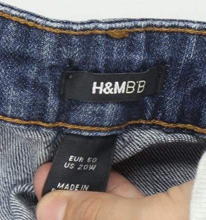 H&M Men's Blue Straight Jeans Size 22 Regular Fit