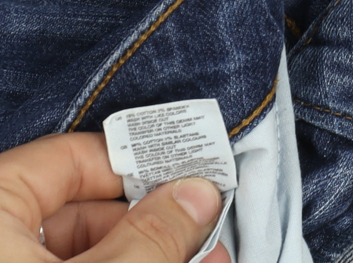 H&M Men's Blue Straight Jeans Size 22 Regular Fit