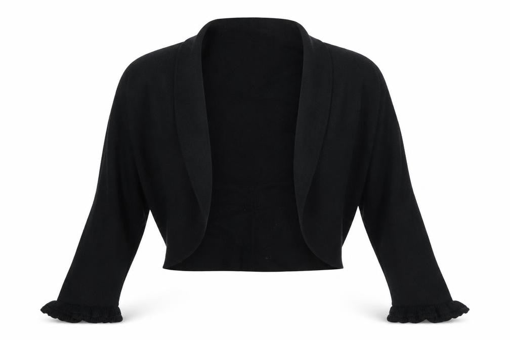 Womens UK Size 14 Kaleidoscope Black Cardigan Jumper