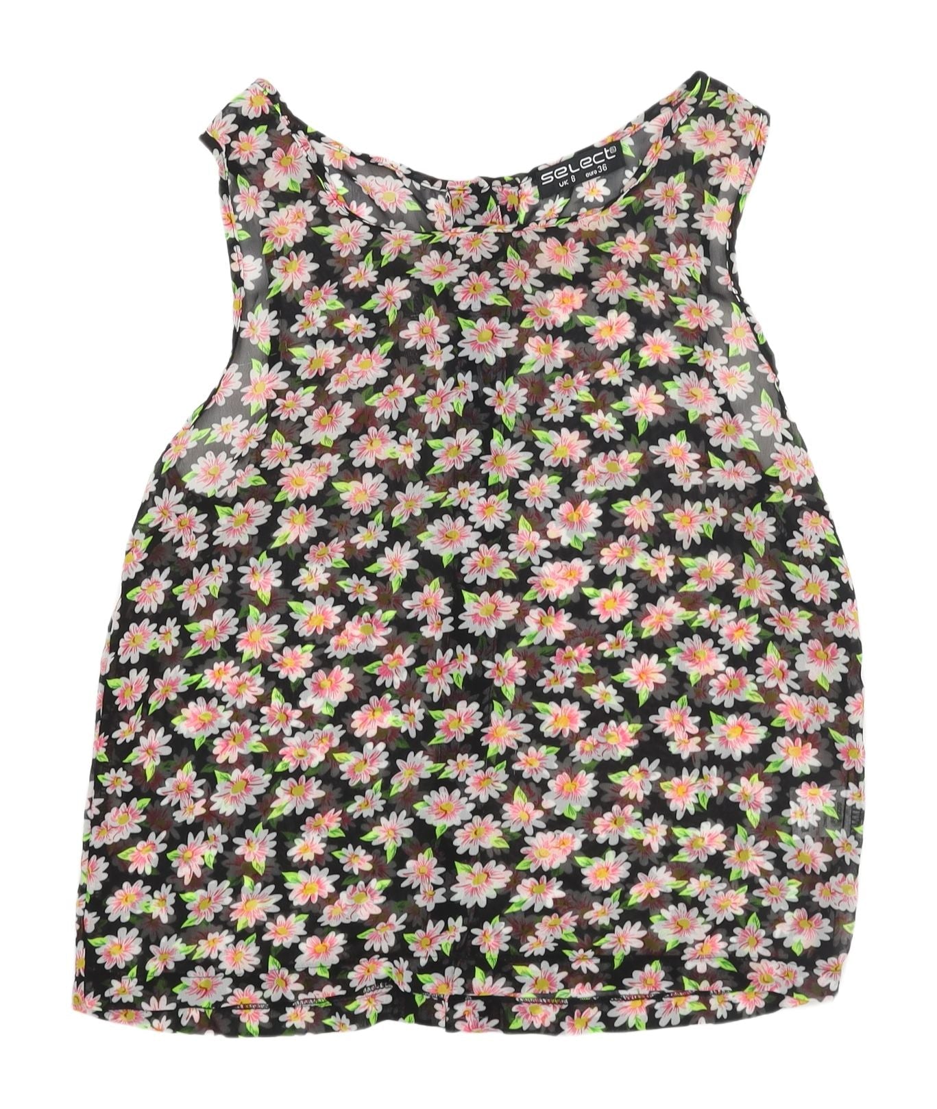 Womens UK Size 8 Select Multicoloured Camisole Tank