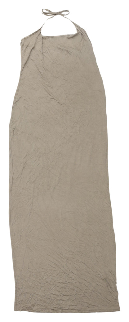 PrettyLittleThing Beige Halter Maxi Dress Size 18