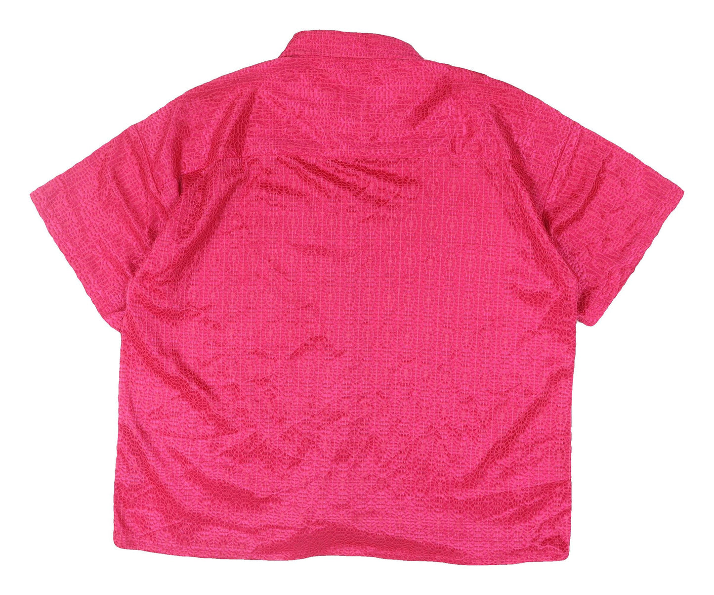BoohooMAN Pink Short Sleeve Casual Shirt L