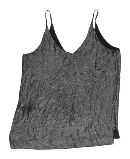Womens UK Size S Zara Black Basic Camisole