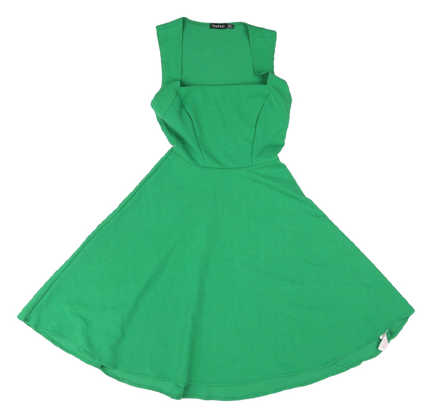 Boohoo Women's Green Fit & Flare Dress Size 8