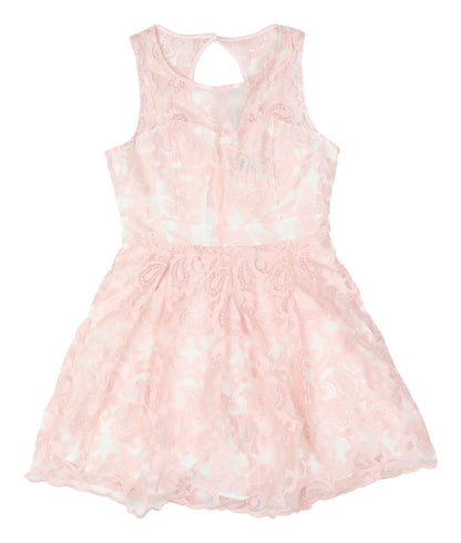 Forever 21 Pink Lace Dress, L, Sleeveless, Party/Wedding