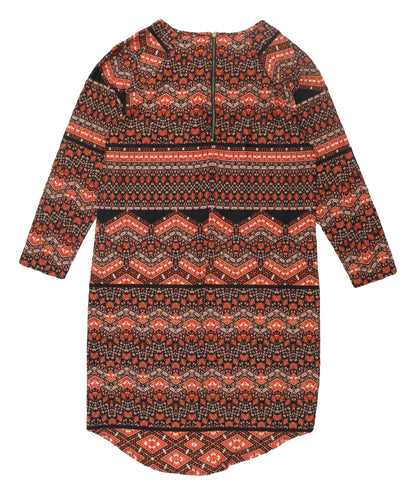 New Look Women's Multicoloured Shift Dress Size 10