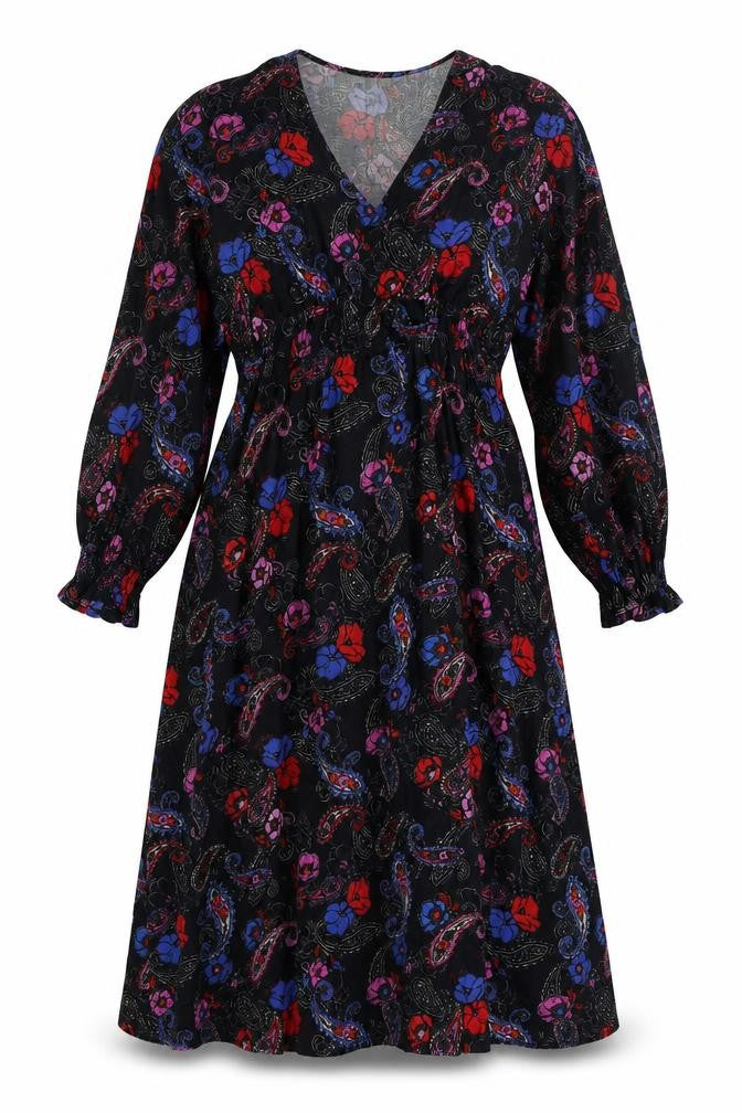Next Women's Multicolour Paisley Midi Dress, Size 10