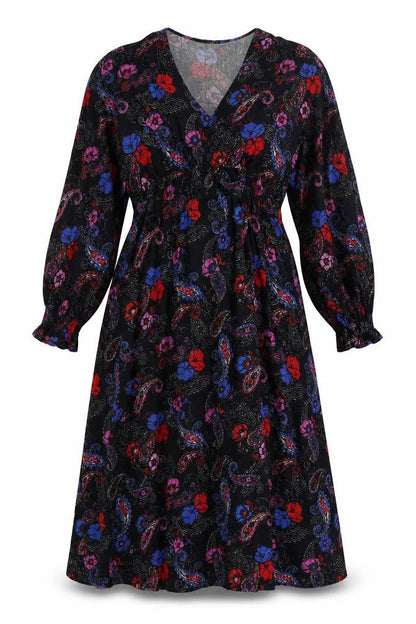 Next Women's Multicolour Paisley Midi Dress, Size 10