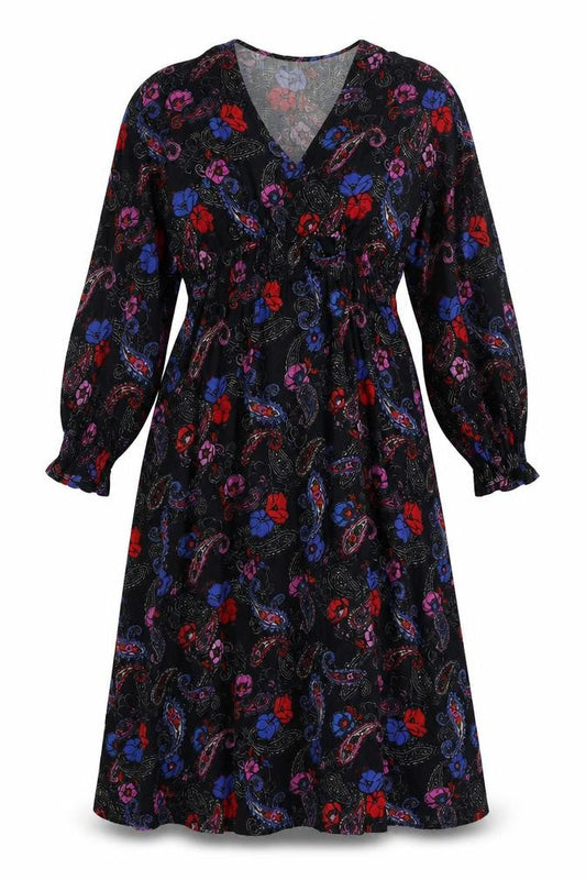 Next Women's Multicolour Paisley Midi Dress, Size 10