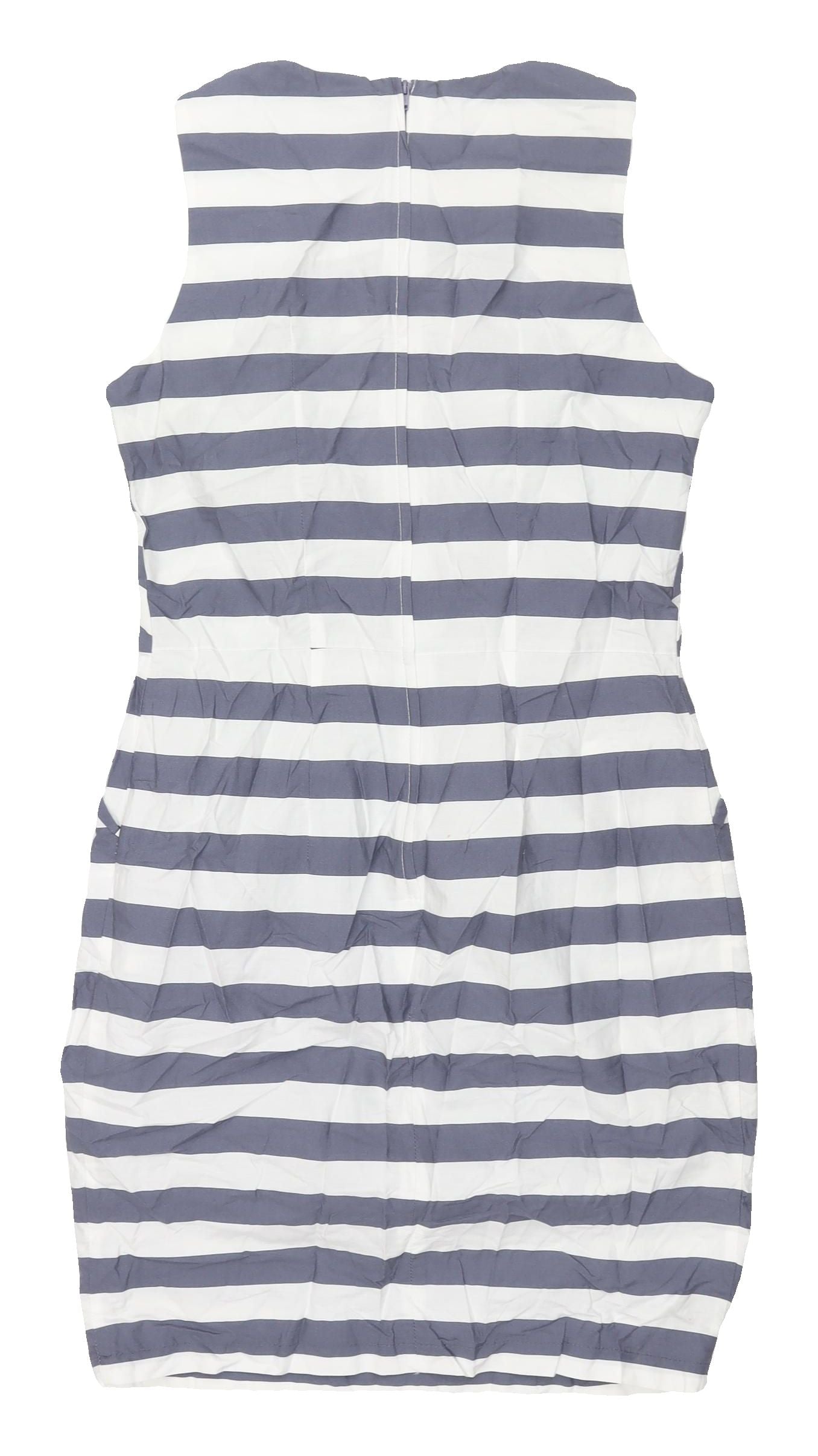 Dorothy Perkins Women's Grey Striped Sheath Dress Size 10