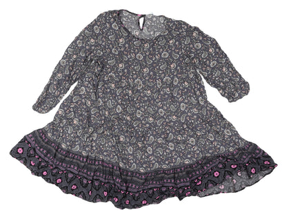 Blue Vanilla Women's Paisley A-Line Dress, M, Multicoloured