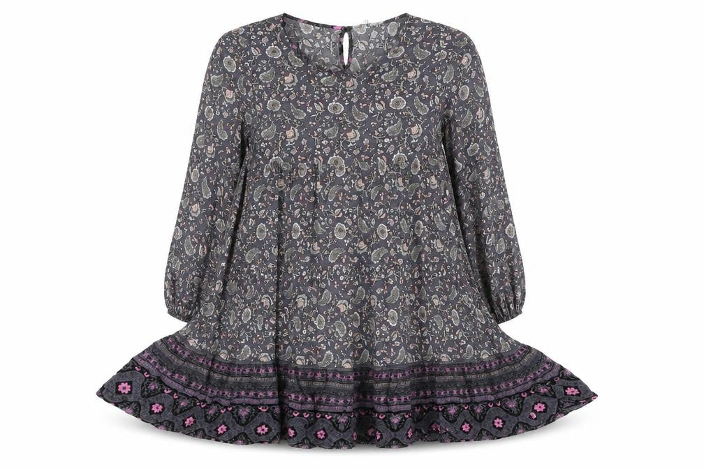 Blue Vanilla Women's Paisley A-Line Dress, M, Multicoloured