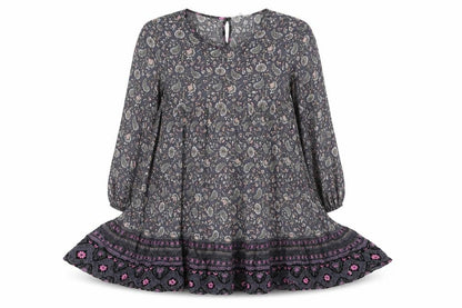 Blue Vanilla Women's Paisley A-Line Dress, M, Multicoloured