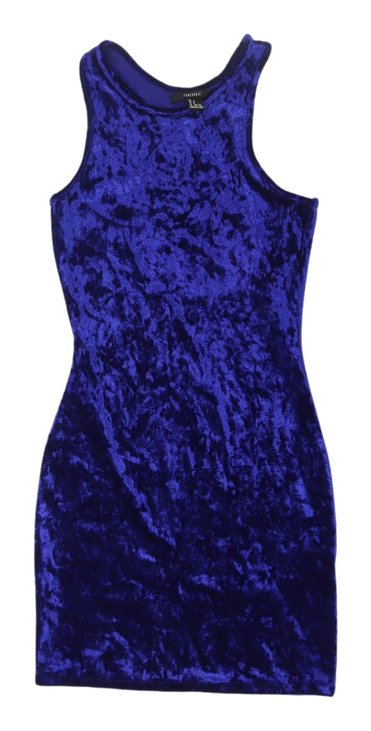 Forever 21 Women's Blue Mini Tank Dress Size 8