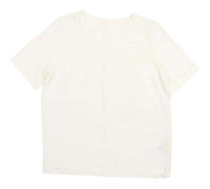Womens UK Size 12 Principles Ivory Basic Blouse