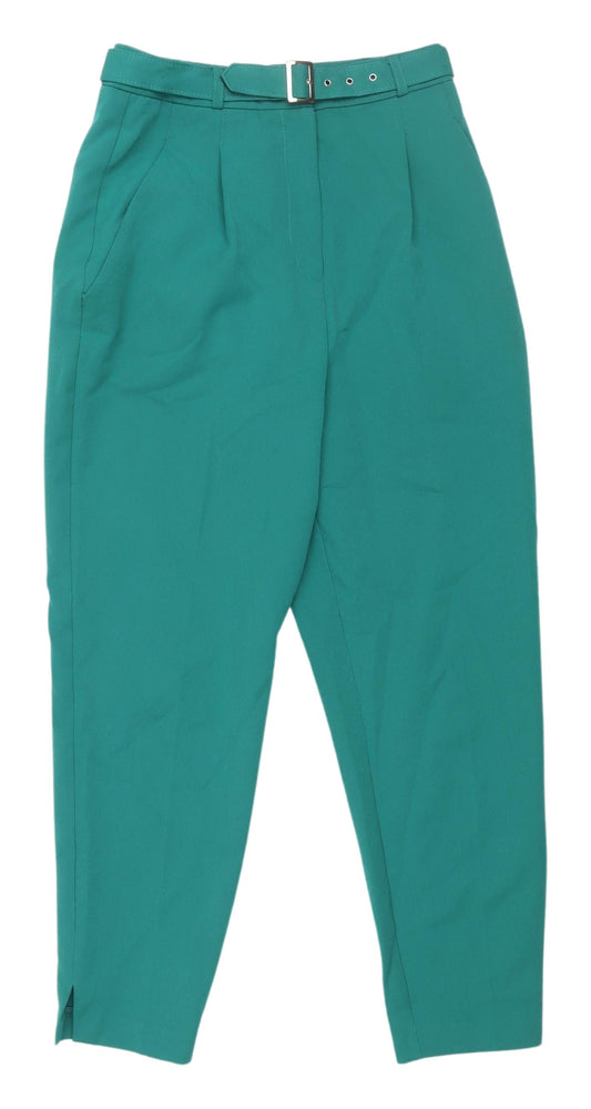 Womens UK Size 8 ASOS Classic Fit  Green Trousers