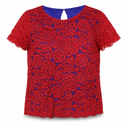 Womens UK Size 12 Marks and Spencer Red  Blouse