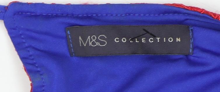 Womens UK Size 12 Marks and Spencer Red  Blouse
