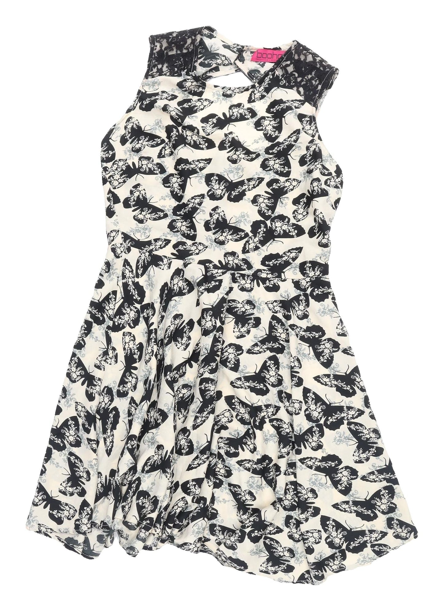 Boohoo Women's Multicoloured Fit & Flare Dress Size 8