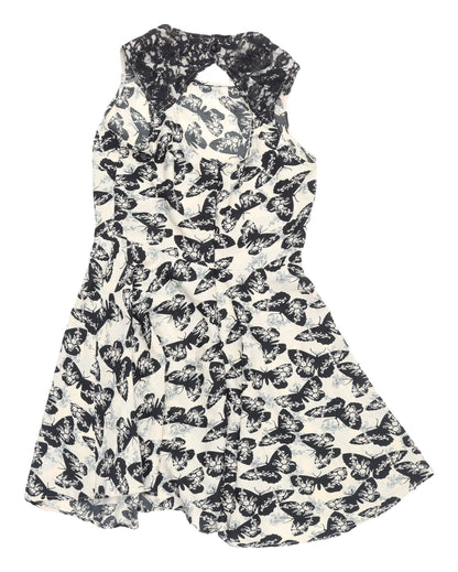 Boohoo Women's Multicoloured Fit & Flare Dress Size 8