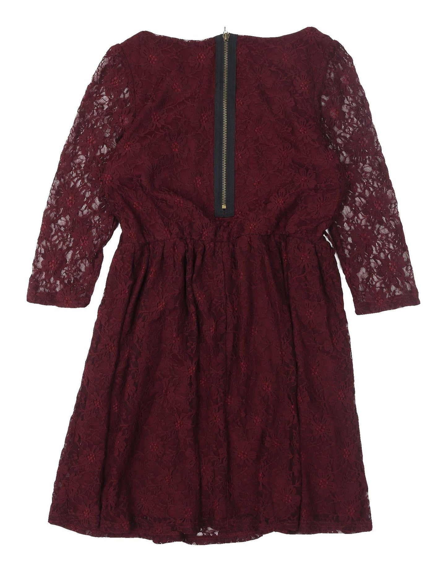 Rage Women's Red Lace Fit & Flare Knee Dress Size 8