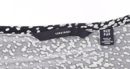 Womens UK Size XL VERO MODA Black Basic Blouse