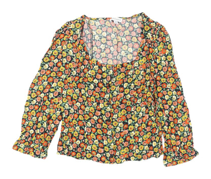 Womens UK Size 12 Warehouse Multicoloured Tunic Blouse