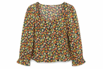 Womens UK Size 12 Warehouse Multicoloured Tunic Blouse