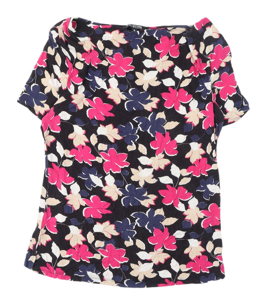 Womens UK Size 16 Debenhams Multicoloured Basic T-Shirt