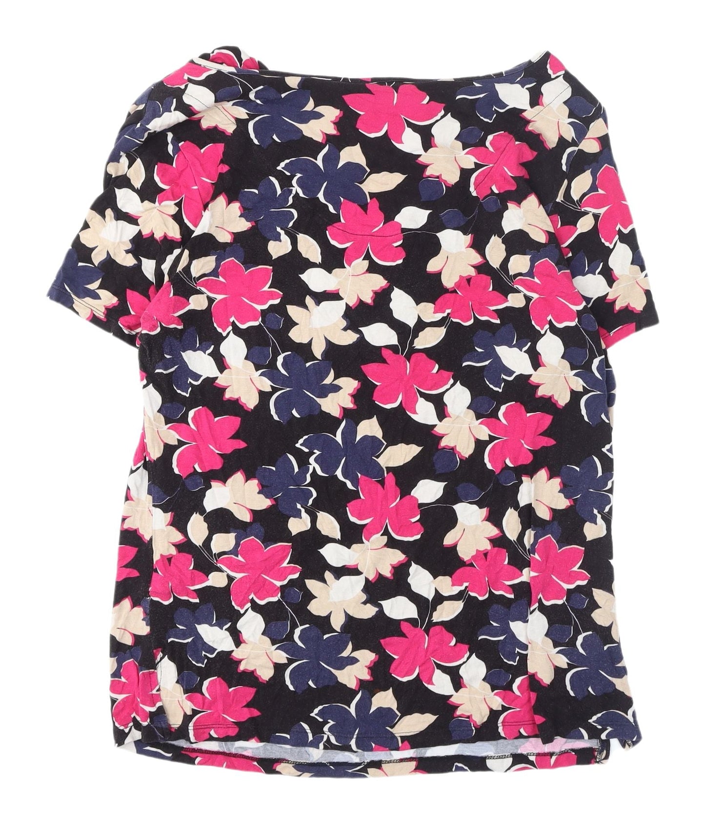 Womens UK Size 16 Debenhams Multicoloured Basic T-Shirt